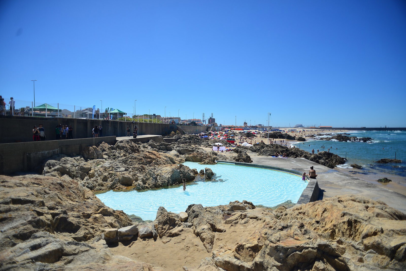 The Piscina das Mares tidal saltwater pools at Leca da Palmeira