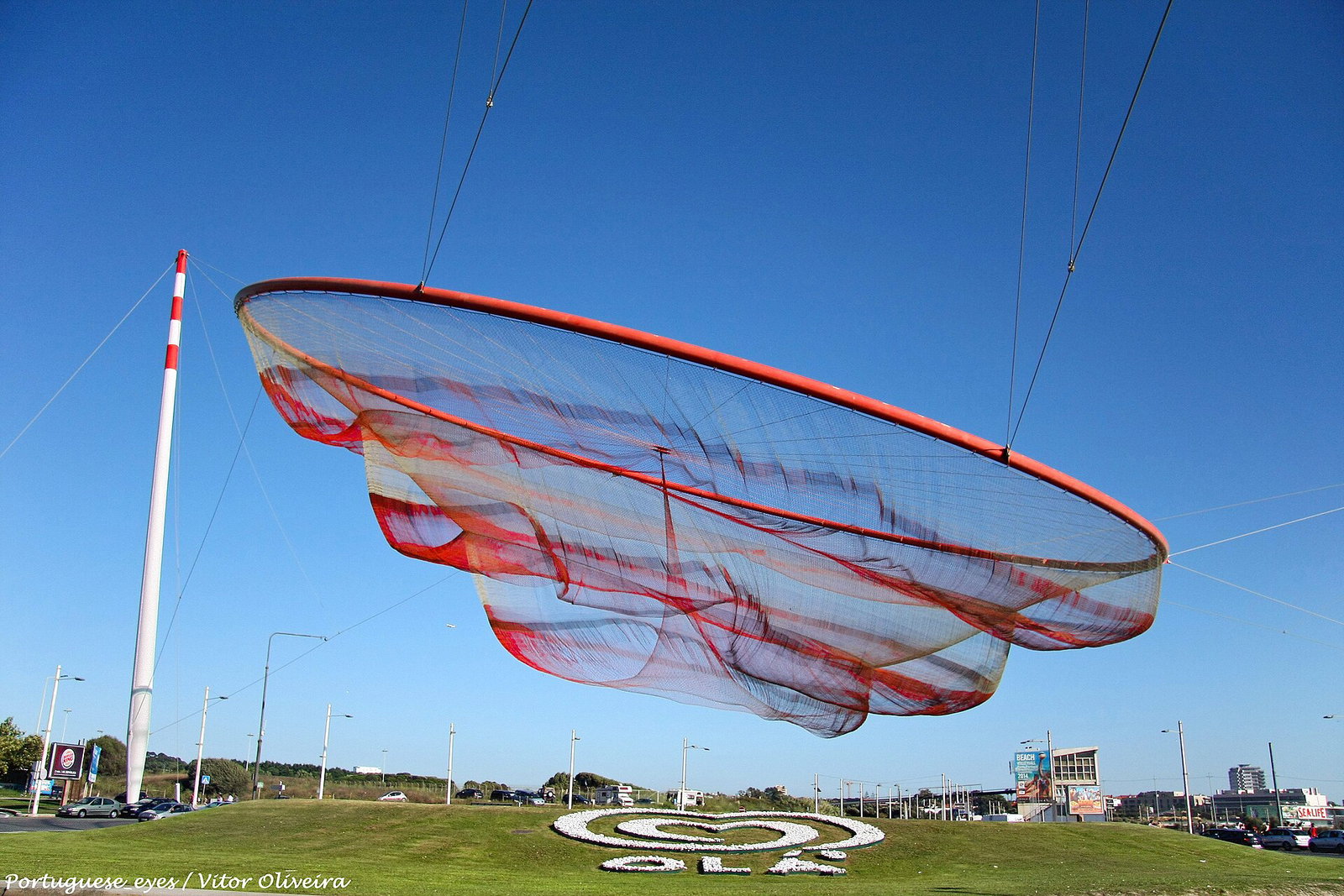 The She Changes sculpture, known locally as the Anemona, on the Matosinhos seafront