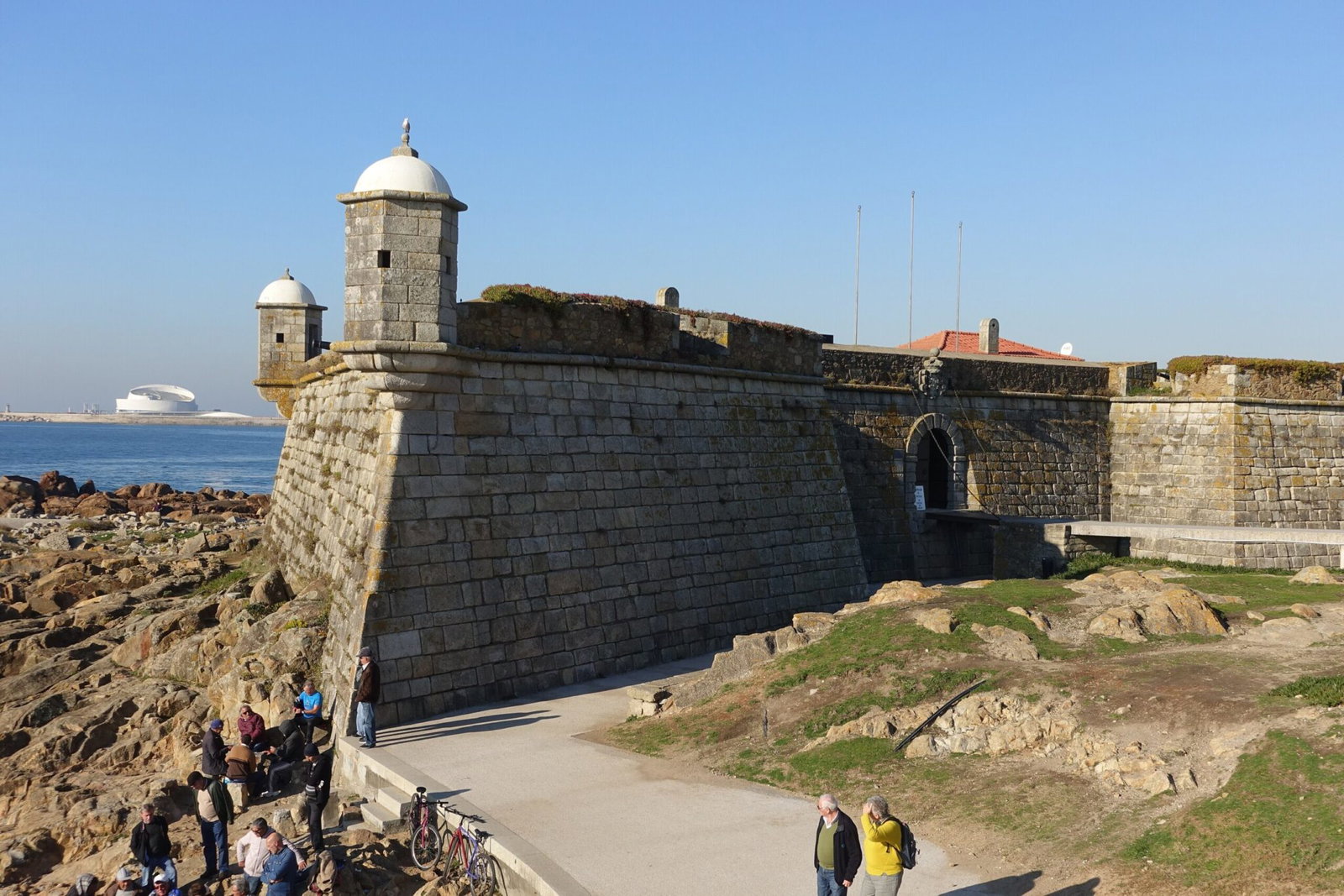 The Castelo do Queijo fort on the Atlantic seafront in Porto, next to the Porto Marathon start area